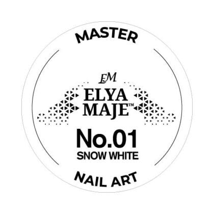 Gel Nail Art Paint 01 – Snow White – Elya Maje