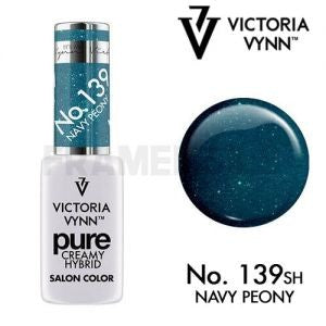Pure Creamy 139 Navy Peony