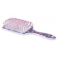 Brosse pneumatique manche color flower - Centaure