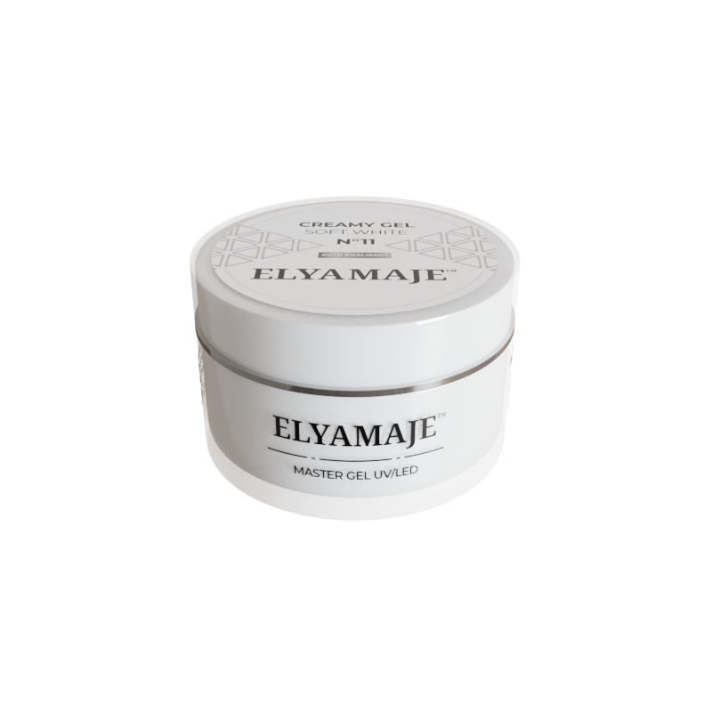 Soft White n° 11 – Gel de construction – Creamy Gel UV LED – ElyaMaje 50ML