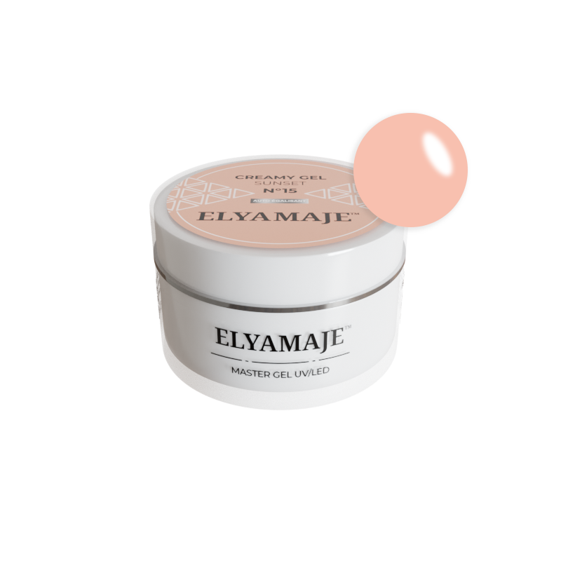 Sunset n° 15 – Gel de construction – Creamy Gel UV LED – ElyaMaje 50ML