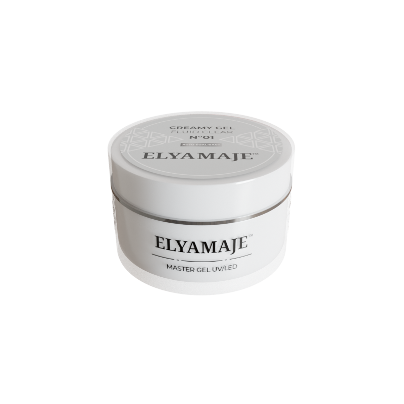 Fluid Clear n° 1 – Gel de construction – Creamy Gel UV LED – ElyaMaje 50ML