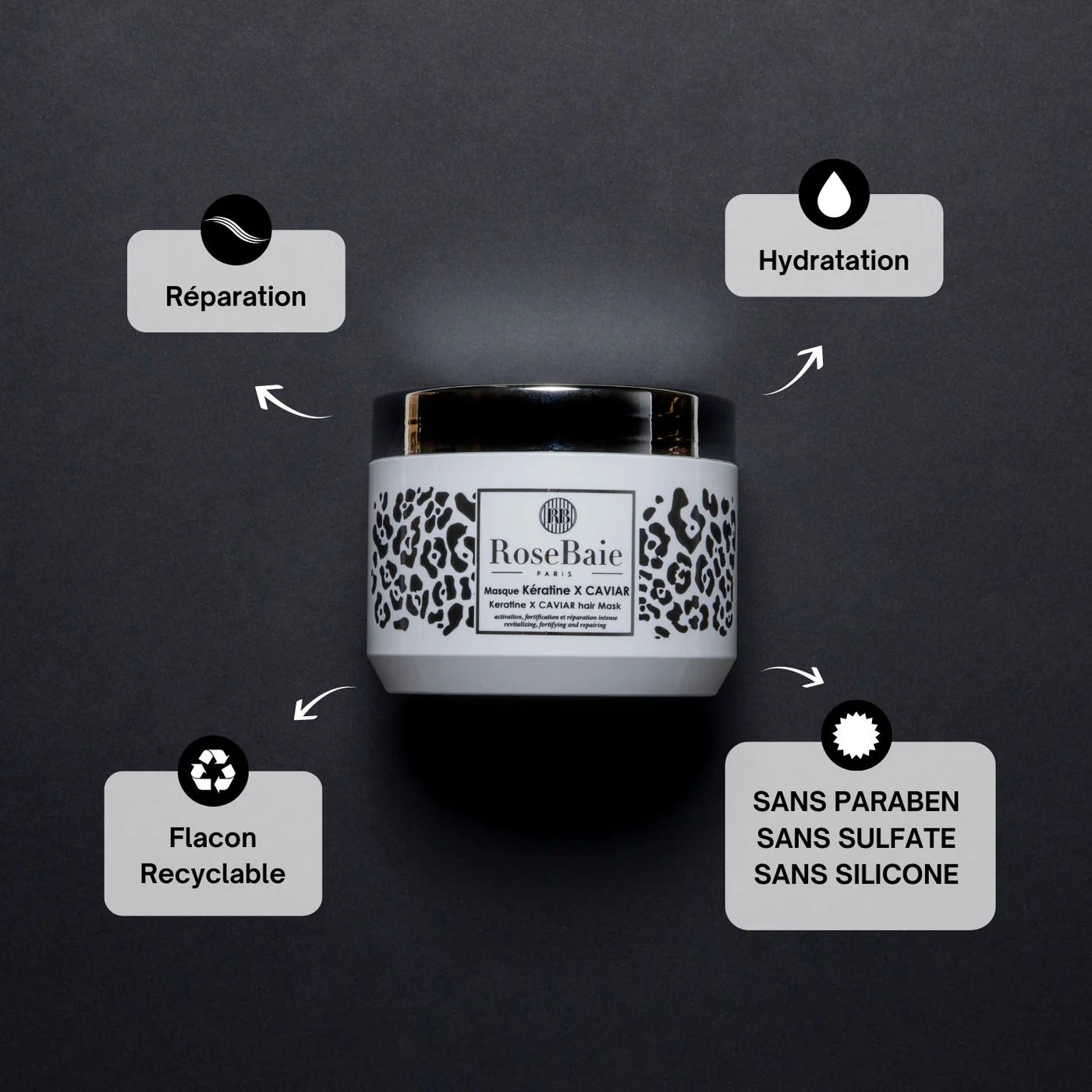 Gamme kératine X caviar 500ml — Liss Cosmétique
