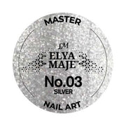 Gel Nail Art Paint 03 – Silver – Elya Maje — Liss Cosmétique