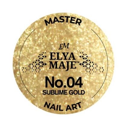 Gel Nail Art Paint 04 – Sublime Gold- Elya Maje — Liss Cosmétique