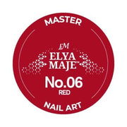 Gel Nail Art Paint 06 – Red – Elya Maje — Liss Cosmétique