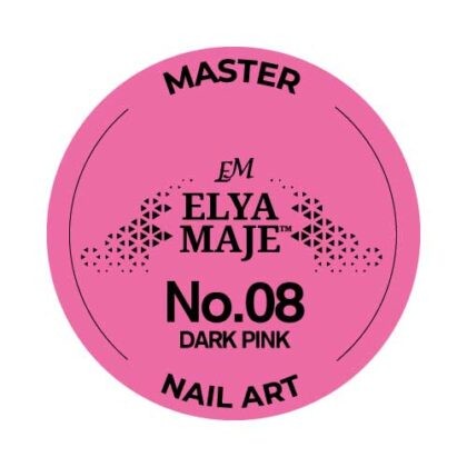 Gel Nail Art Paint 08 – Dark Pink- Elya Maje — Liss Cosmétique
