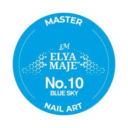 Gel Nail Art Paint 10 – Blue Sky – Elya Maje — Liss Cosmétique