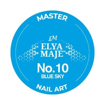 Gel Nail Art Paint 10 – Blue Sky – Elya Maje — Liss Cosmétique
