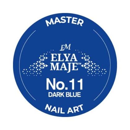 Gel Nail Art Paint 11 – Dark Blue – Elya Maje — Liss Cosmétique