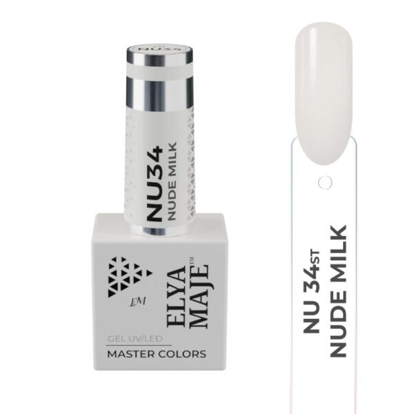 Vernis Semi Permanent – Master Color 34 – Nude milk – Elya Maje — Liss Cosmétique