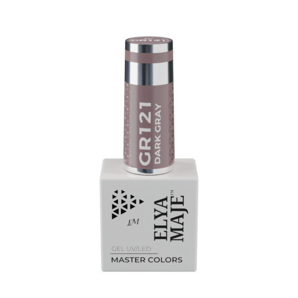 Vernis Semi Permanent – Master Color 121 – Dark gray – Elya Maje — Liss Cosmétique