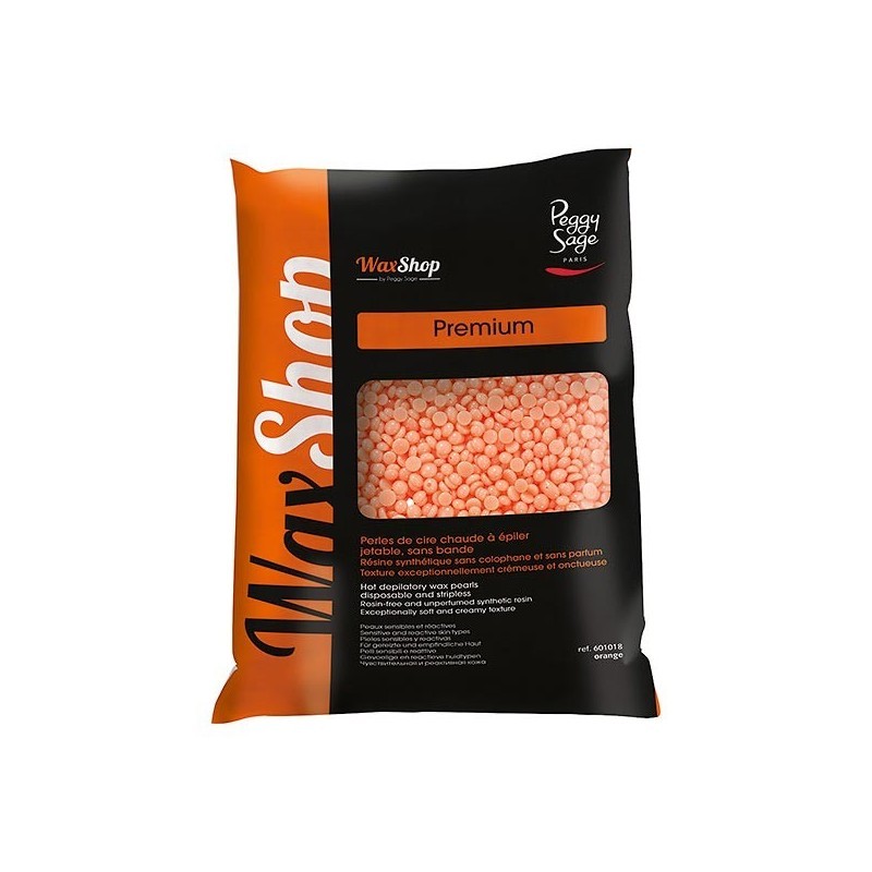 Perles de cire à épiler sans bande Orange 800g — Liss Cosmétique