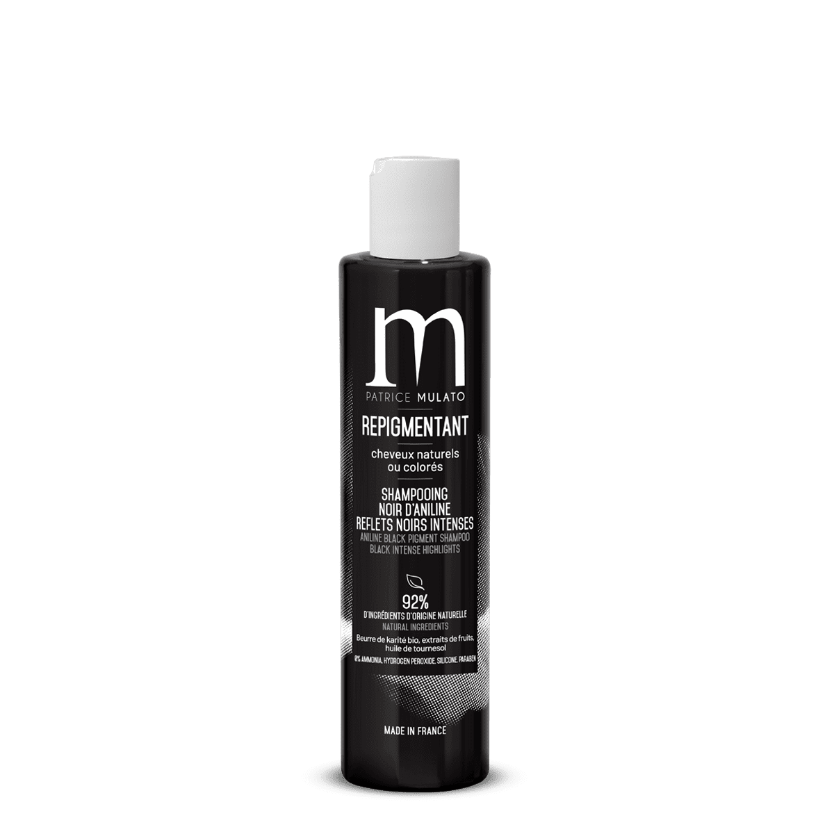 Mulato shampoing repigmentant noir d'aniline 200 ml — Liss Cosmétique