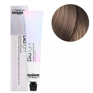 Coloration Dia Light n°8.21 blond clair irisé cendré L'Oréal Professionnel 50ML — Liss Cosmétique