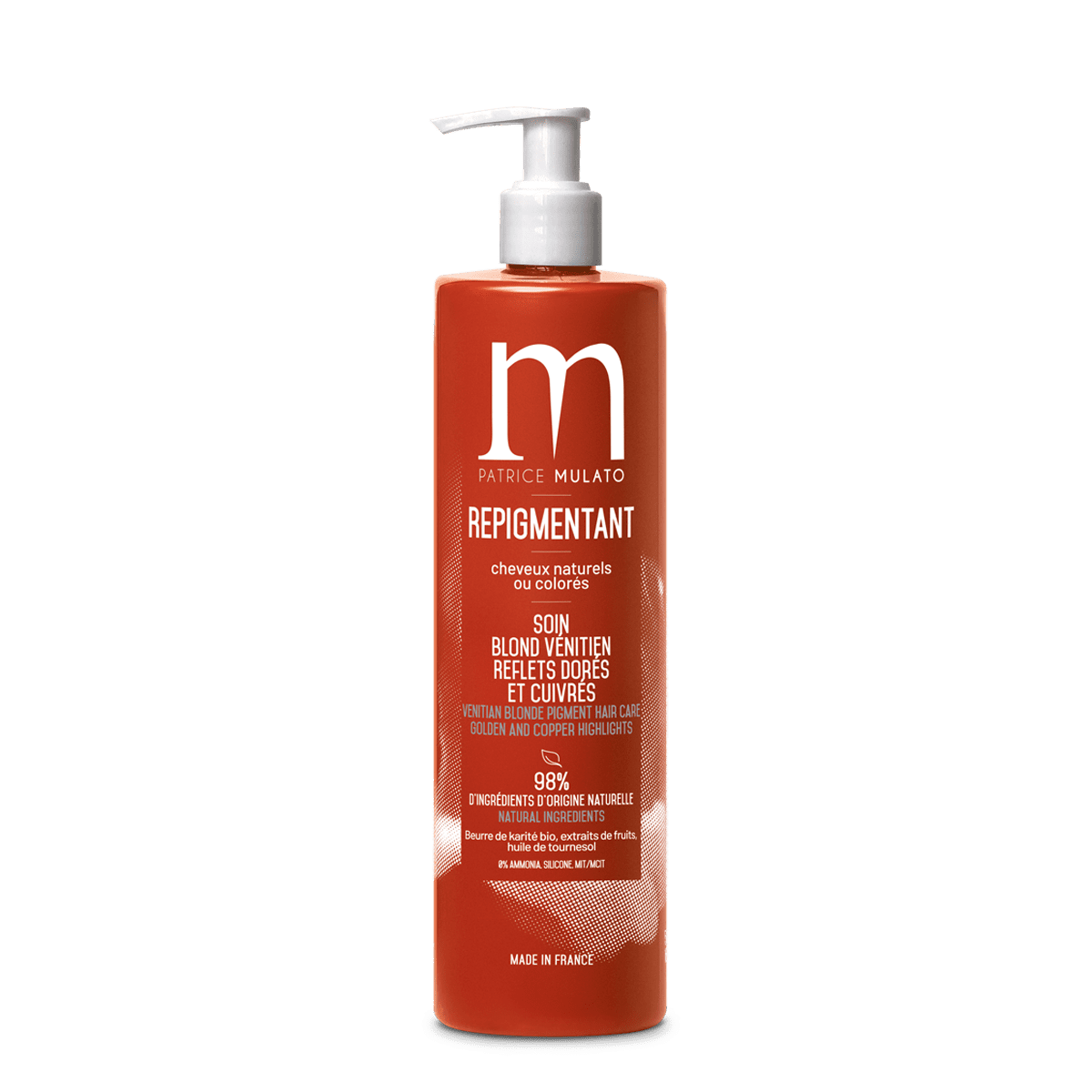 Mulato soin repigmentant blond vénitien 500 ml — Liss Cosmétique