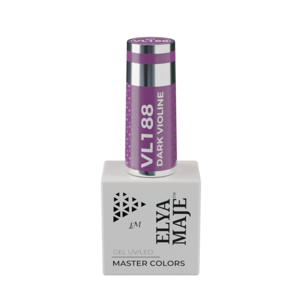 Vernis Semi Permanent – Master Color 188 – Dark violine – Elya Maje — Liss Cosmétique