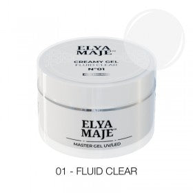Fluid Clear n° 1 – Gel de construction – Creamy Gel UV LED – ElyaMaje 20ML — Liss Cosmétique