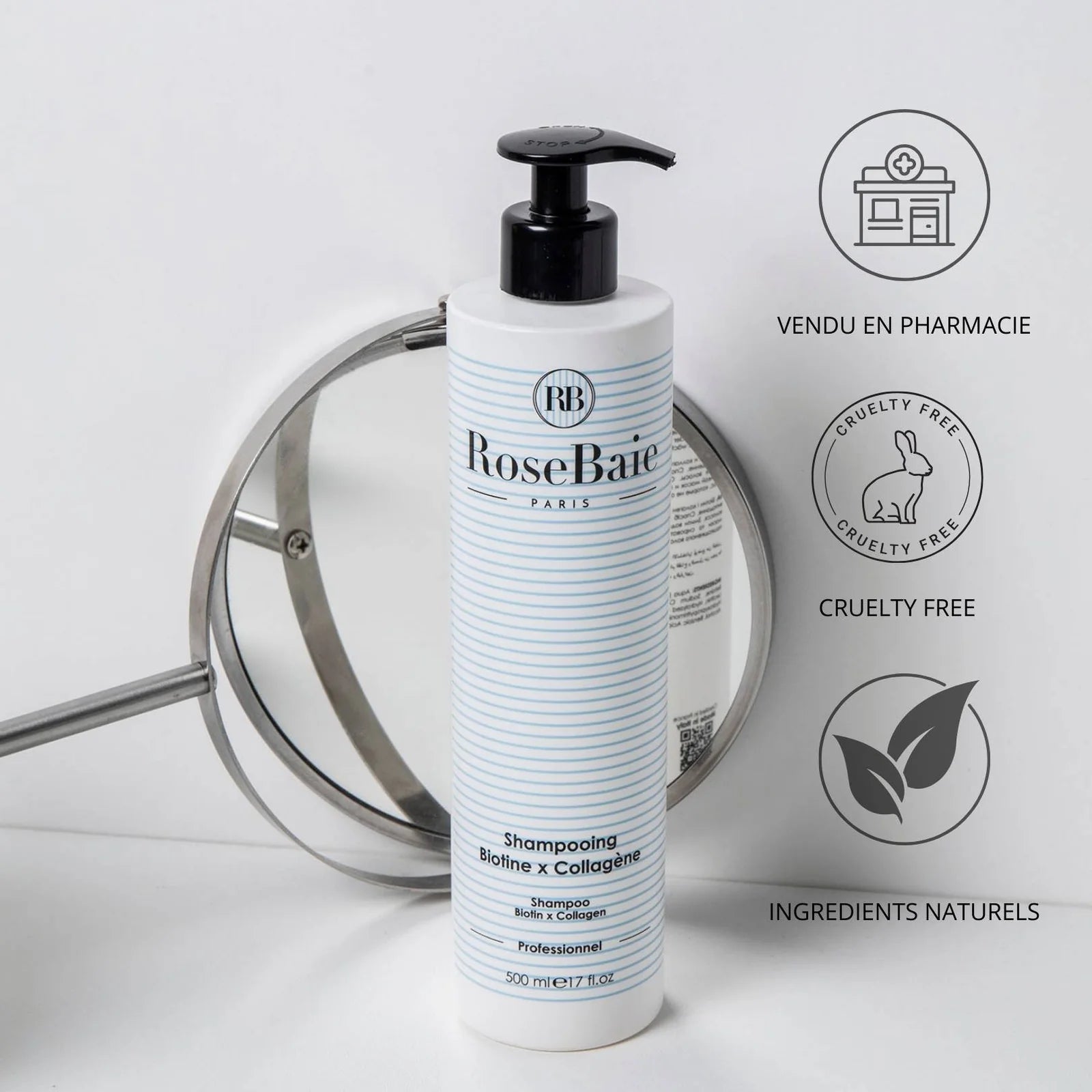 Gamme ROSEBAIE BIOTINE X COLLAGENE — Liss Cosmétique