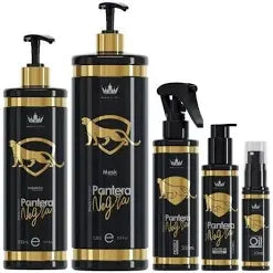 Kit Panthera Negra complet - ana Paula Carvahlo - Lissage permanent + shampoing + Sérum + thermoprotecteur