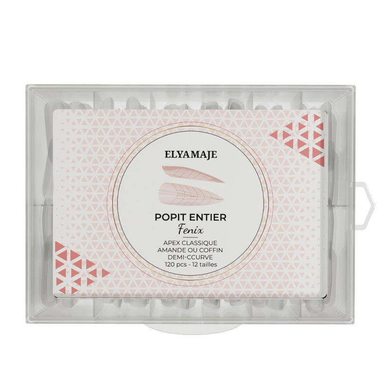 Fenix – Apex Classique – Coffin – Amande – Demi-Ccurve – Popit Entier – ElyaMaje — Liss Cosmétique