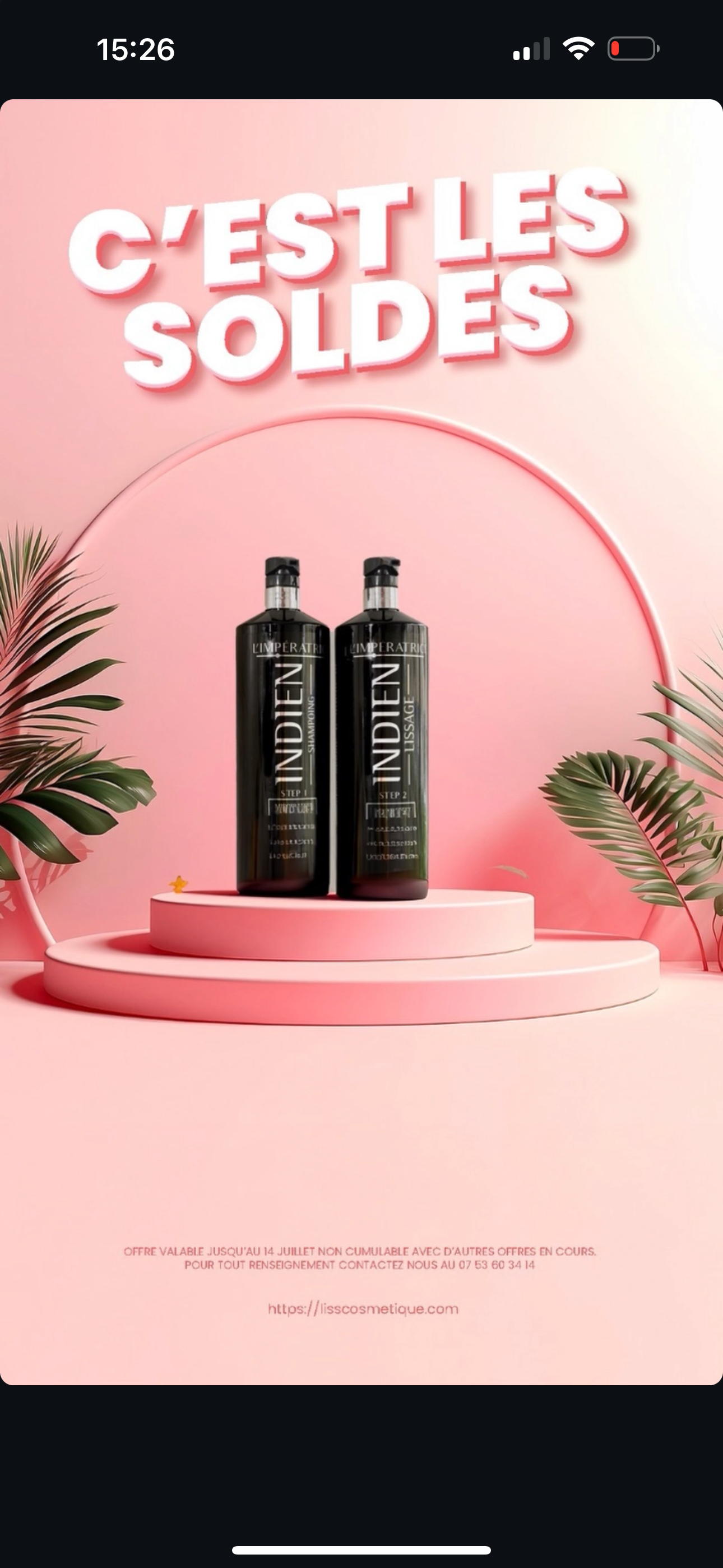 Lissage indien l’impératrice — Liss Cosmétique