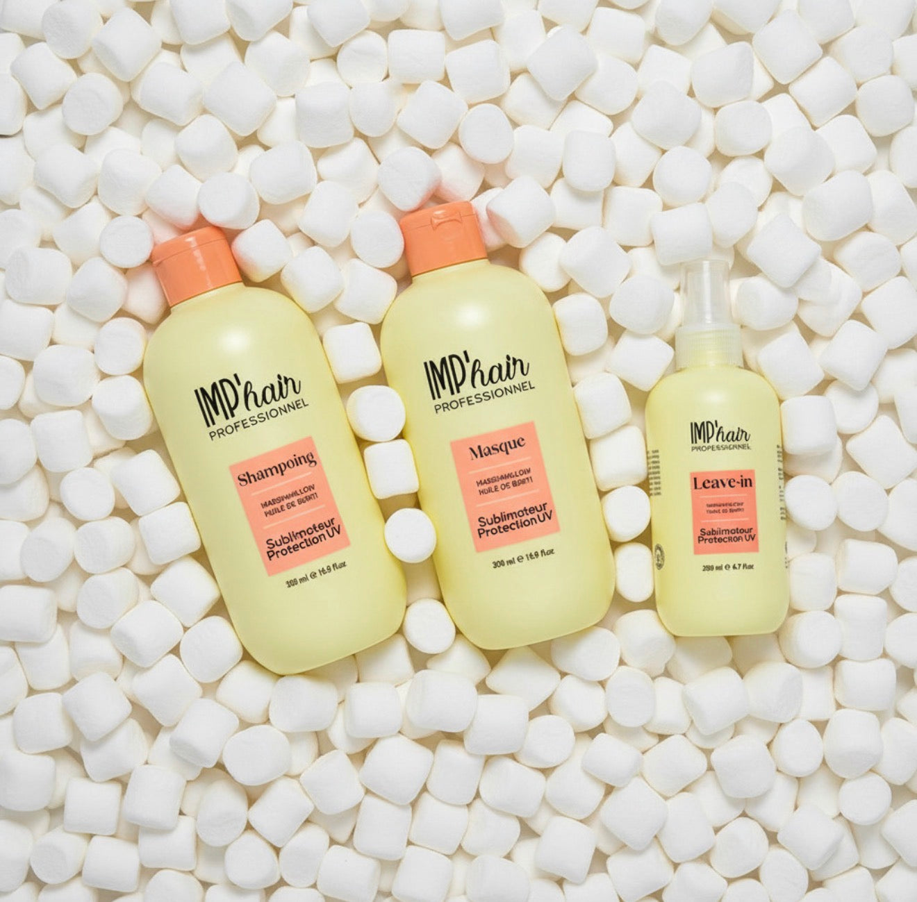 Gamme Imp'Hair Marshmallow et huile de Buriti — Liss Cosmétique