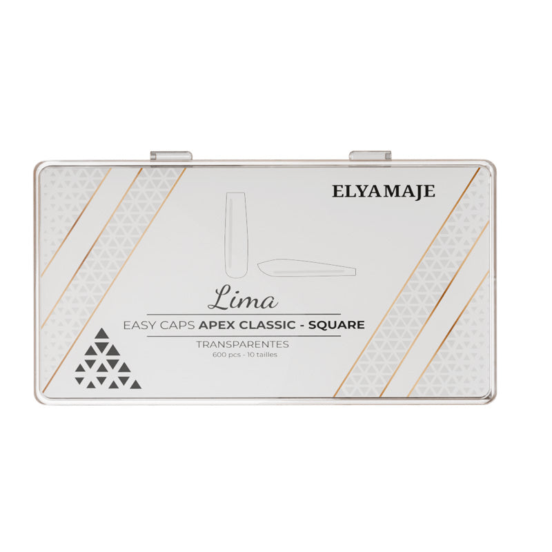 Lima – Transparentes – Square Medium – Capsules Easy Caps – ElyaMaje — Liss Cosmétique