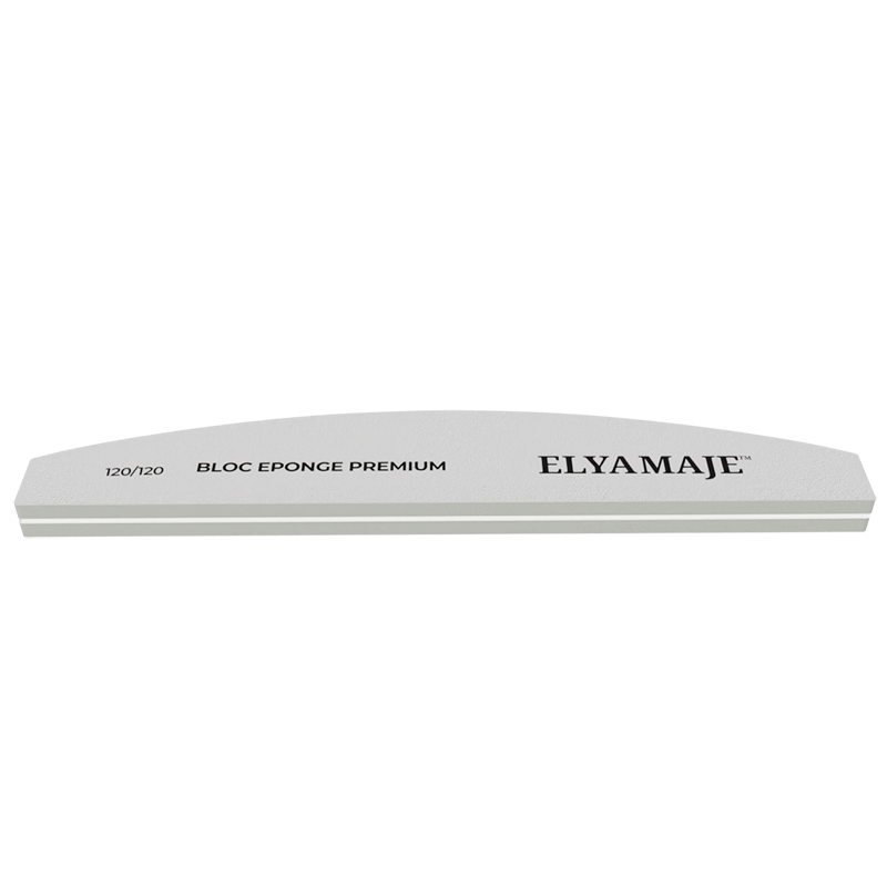 Buffer polissoir demi-lune 120/120 – Elyamaje lot de 10 — Liss Cosmétique