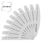 Buffer polissoir demi-lune 120/120 – Elyamaje lot de 10 — Liss Cosmétique