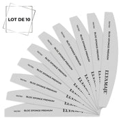 Buffer polissoir demi-lune 180/180 – Elyamaje x10 — Liss Cosmétique