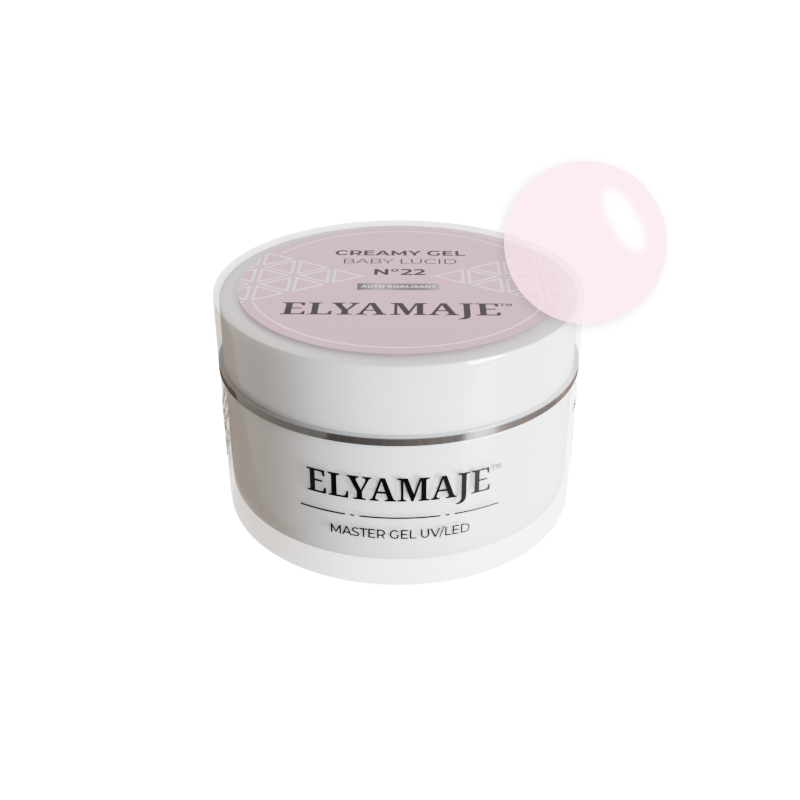 Baby Lucid n° 22 – Gel de construction – Creamy Gel UV LED – ElyaMaje 50ML — Liss Cosmétique