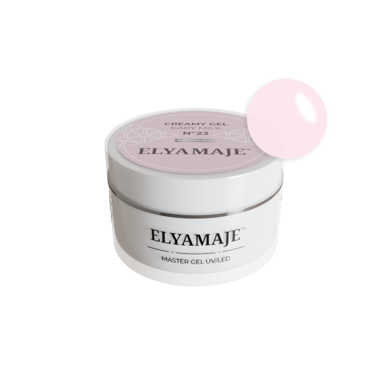 Baby Milk n° 23 – Gel de construction – Creamy Gel UV LED – ElyaMaje 50ML — Liss Cosmétique