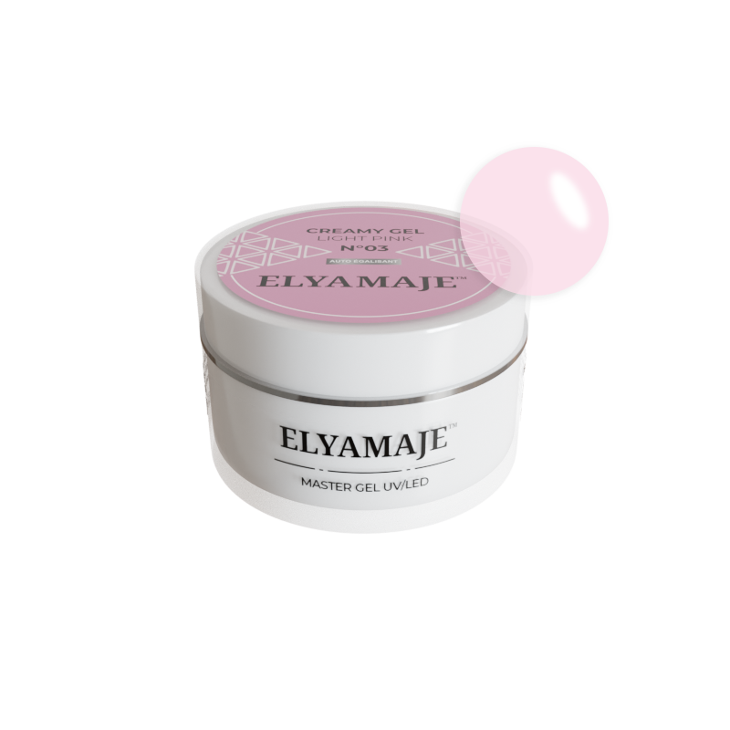 Light Pink n° 3 – Gel de construction – Creamy Gel UV LED – ElyaMaje 50ML