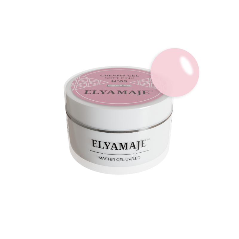 Soft Pink n° 5 – Gel de construction – Creamy Gel UV LED – ElyaMaje 50ML — Liss Cosmétique
