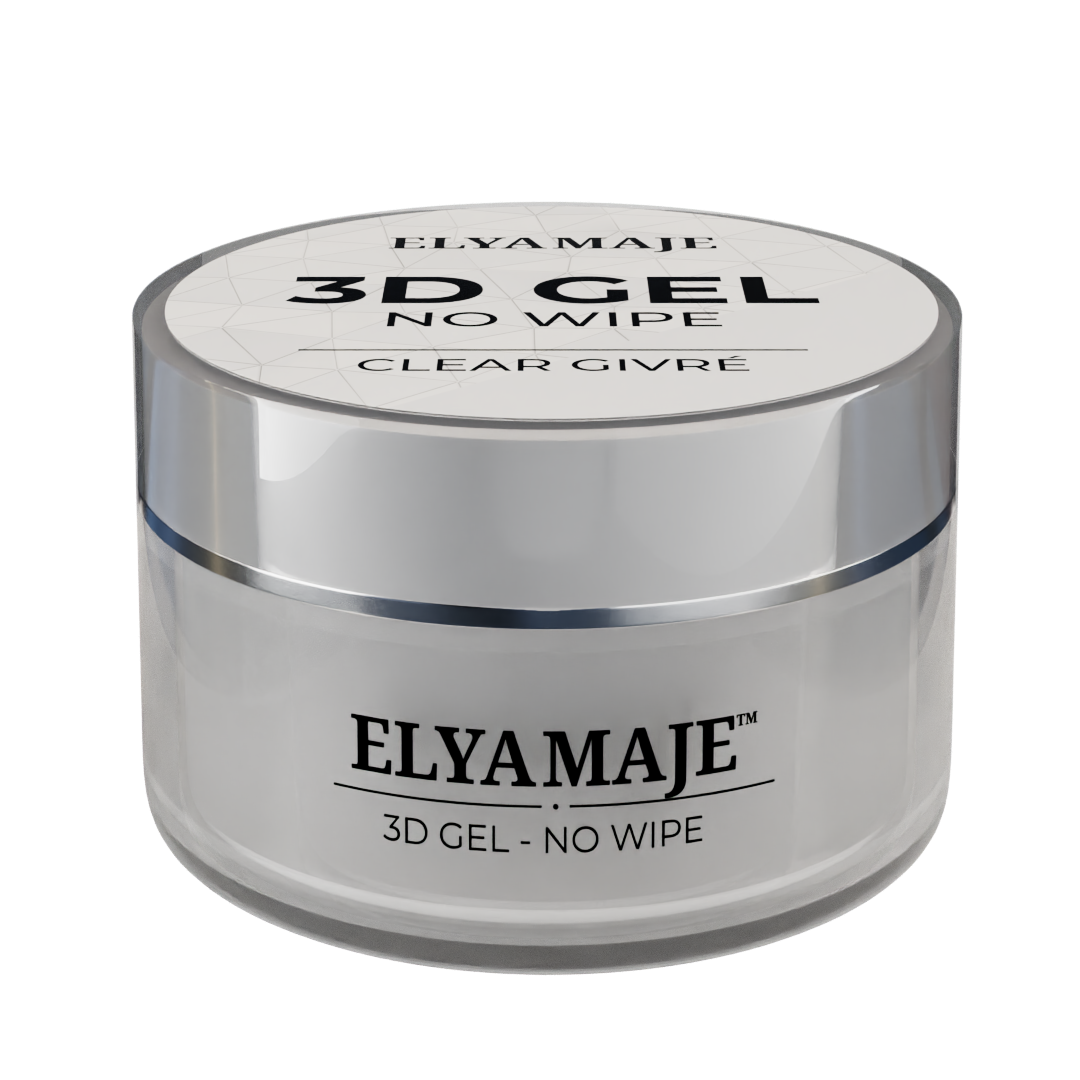 Clear Givré – 3D gel – No wipe – ElyaMaje — Liss Cosmétique