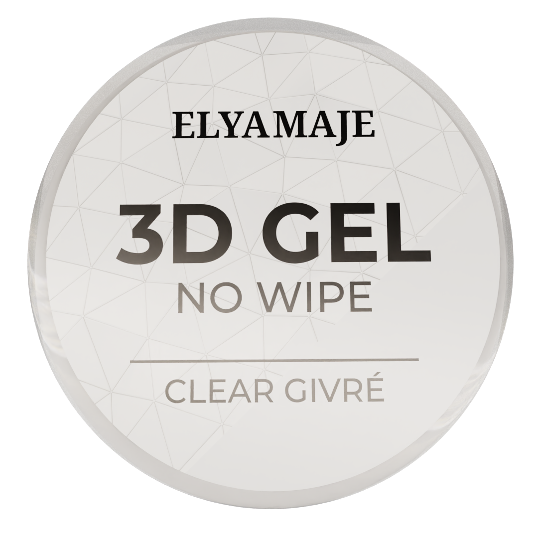 Clear Givré – 3D gel – No wipe – ElyaMaje — Liss Cosmétique