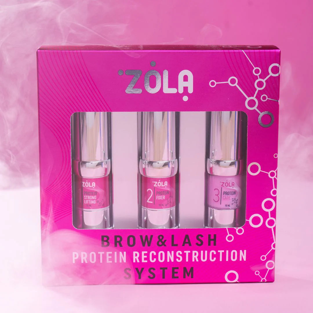 Kit rehaussement de cils et browlift  Zola - protein reconstruction system — Liss Cosmétique