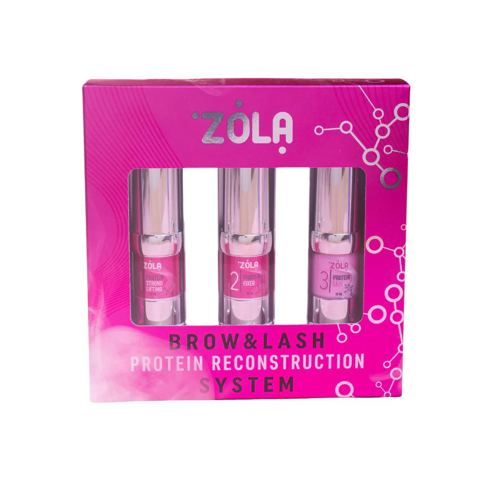 Kit rehaussement de cils et browlift  Zola - protein reconstruction system — Liss Cosmétique