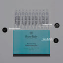 LOT DE 6 BOITE D'AMPOULES CURE ANTI-CHUTE RICIN & KÉRATINE - STIMULE LA POUSSE, PURIFIE ET RENFORCE