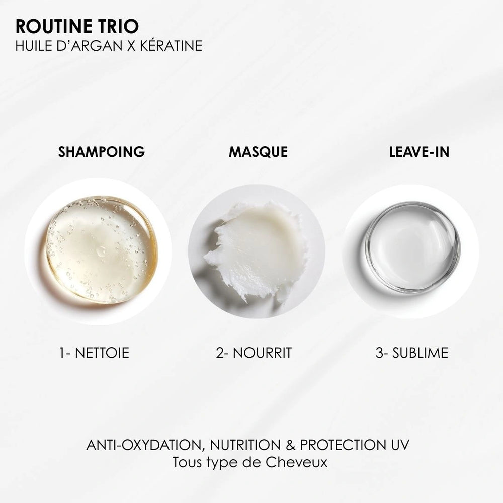 6 ROUTINE ARGAN & KÉRATINE - PROTECTION DES CHEVEUX COLORÉS ET MÉCHÉS